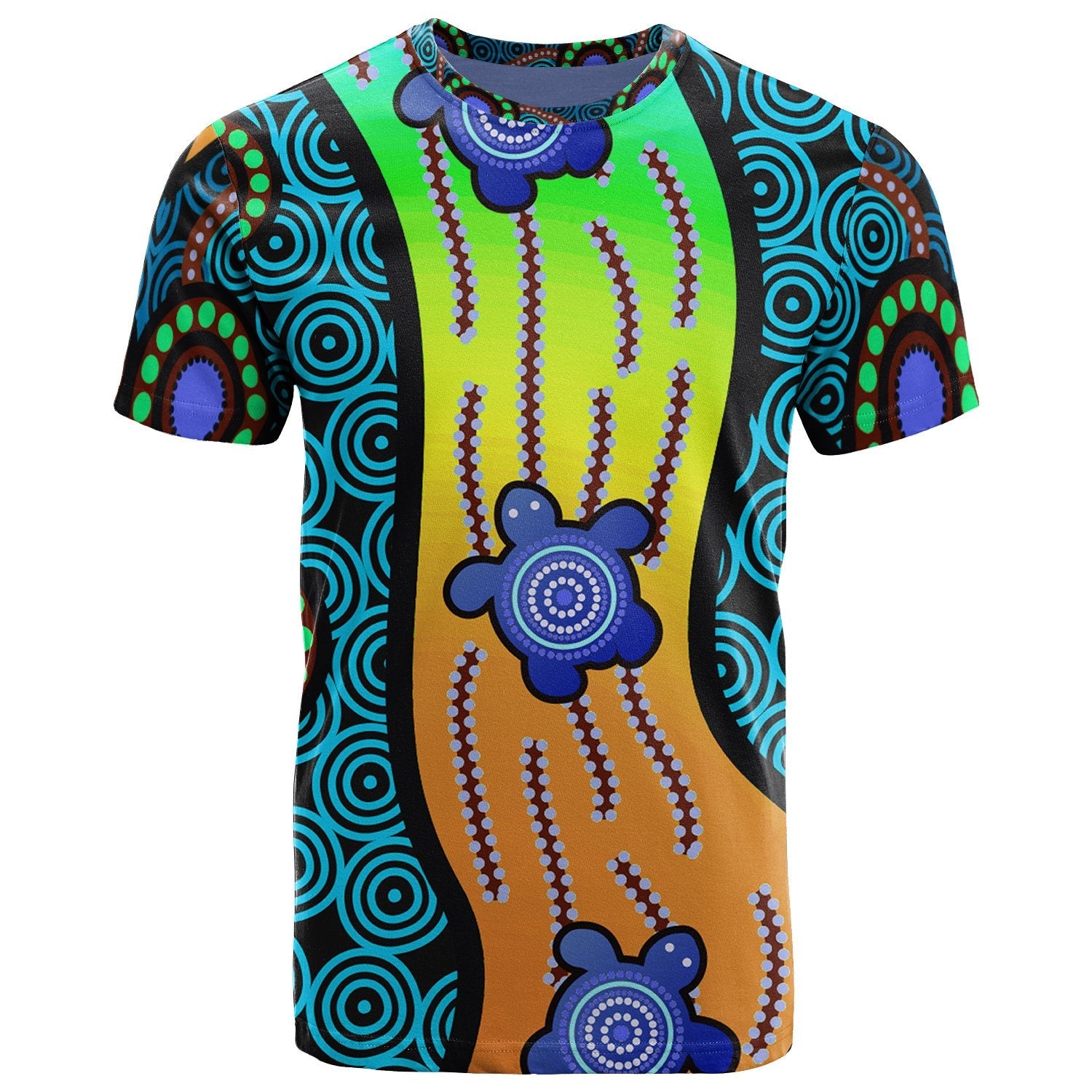 T shirt - Aboriginal Turtle - Vibe Hoodie Shop