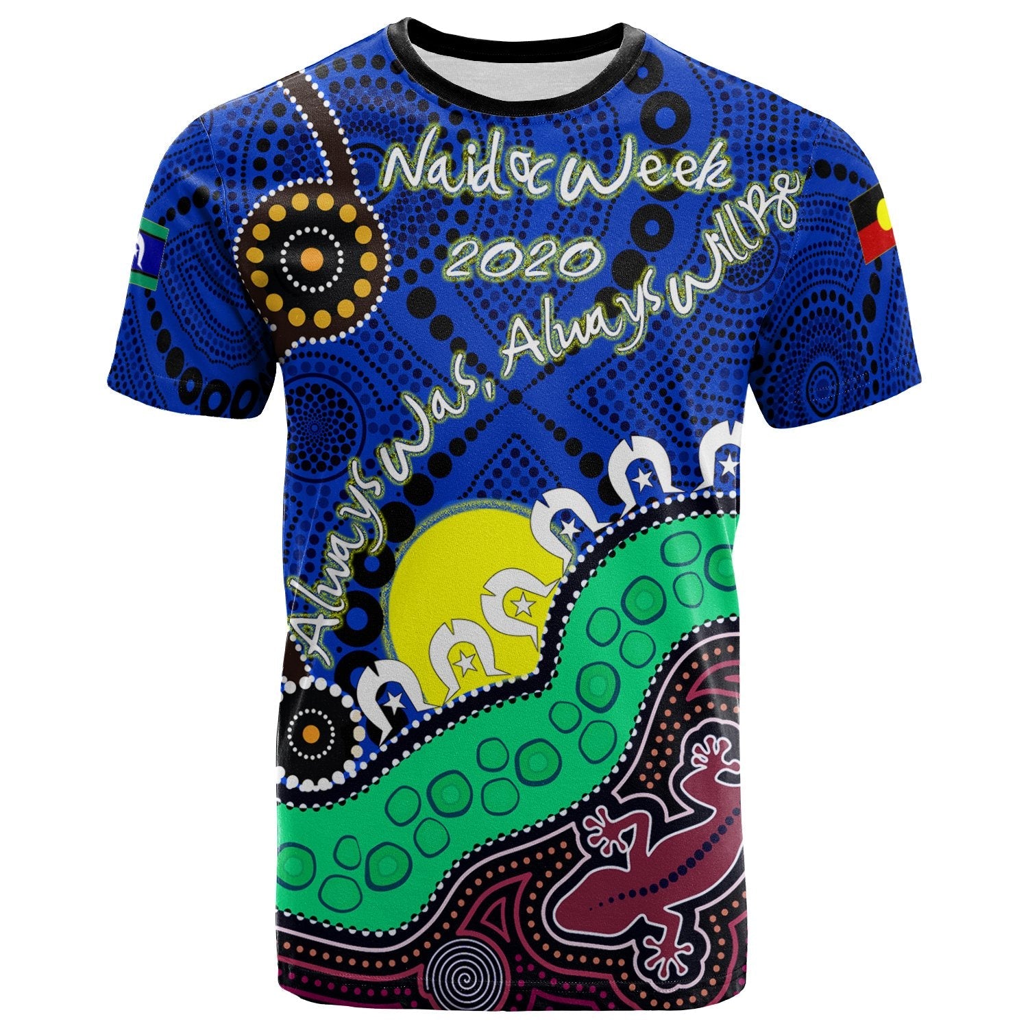 (Custom) T shirt - Aboriginal NAIDOC Week Style - Vibe Hoodie Shop