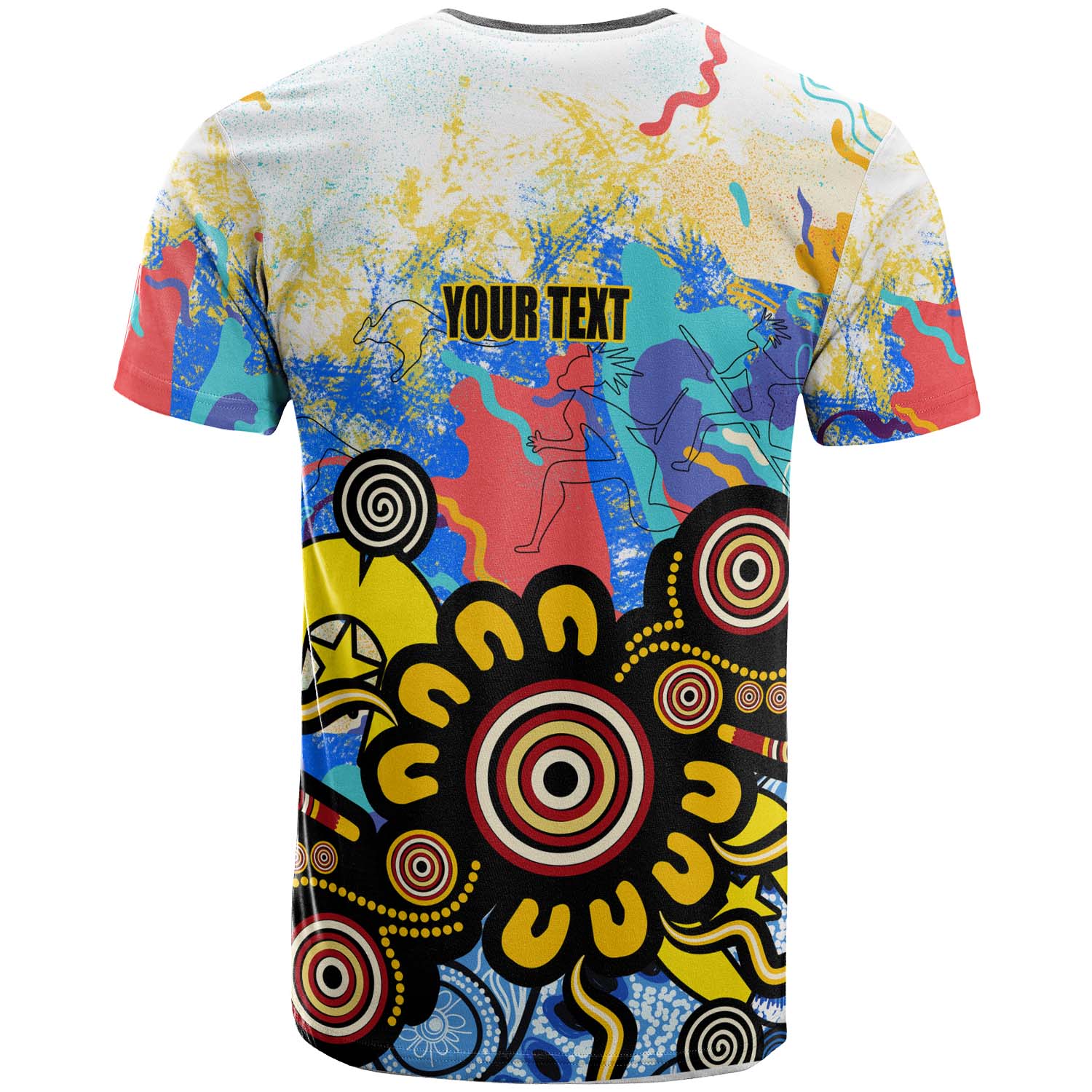 Australia NAIDOC Week 2023 T-shirt - Custom Celebrate Naidoc Aboriginal Inspired Culture with Torres Strait Flag Colour T-shirt - Vibe Hoodie Shop