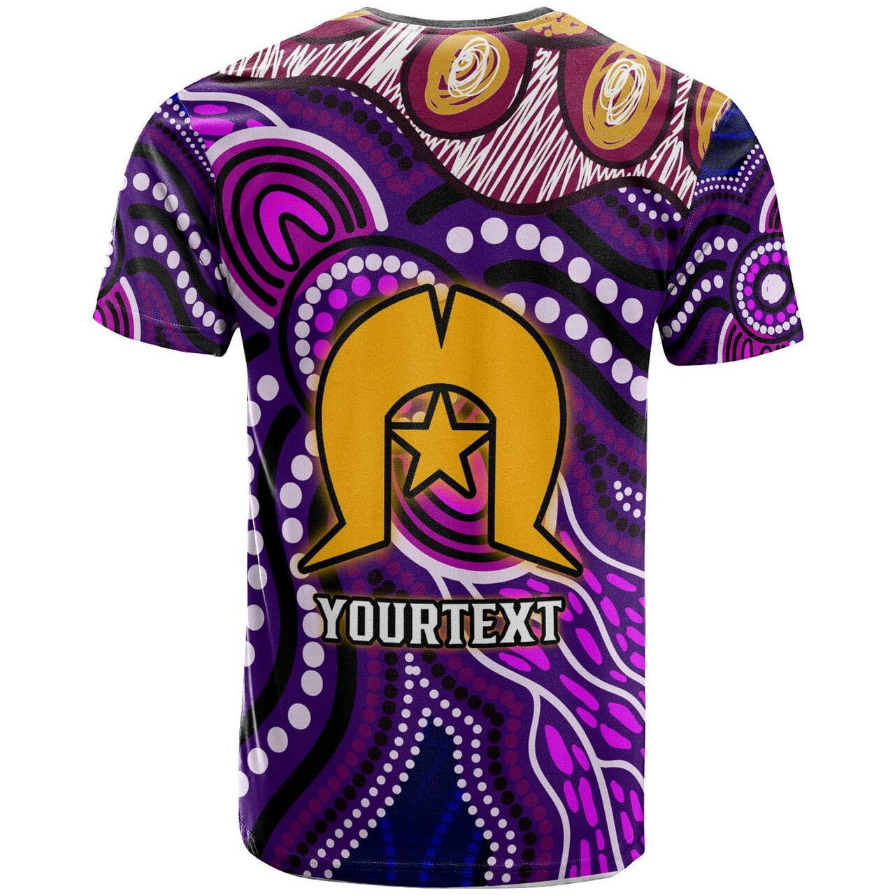 Sea Eagles Rugby T shirt - Custom Sea Eagles NAIDOC Week and Torres Strait Islands with Aboriginal Dot Painting Style T shirt RLT12 - Vibe Hoodie Shop