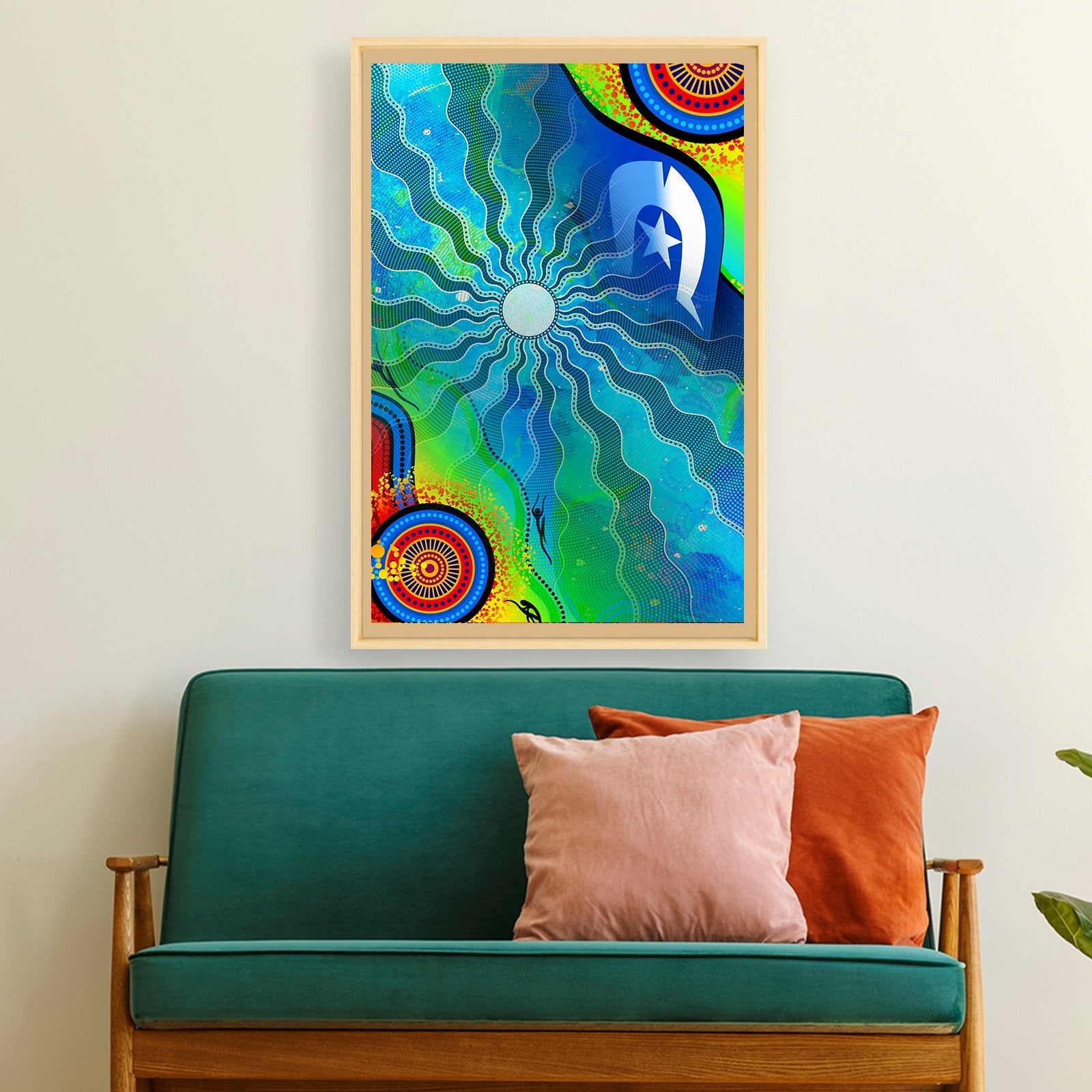 printed-canvas-blue-torres-strait-islanders-art