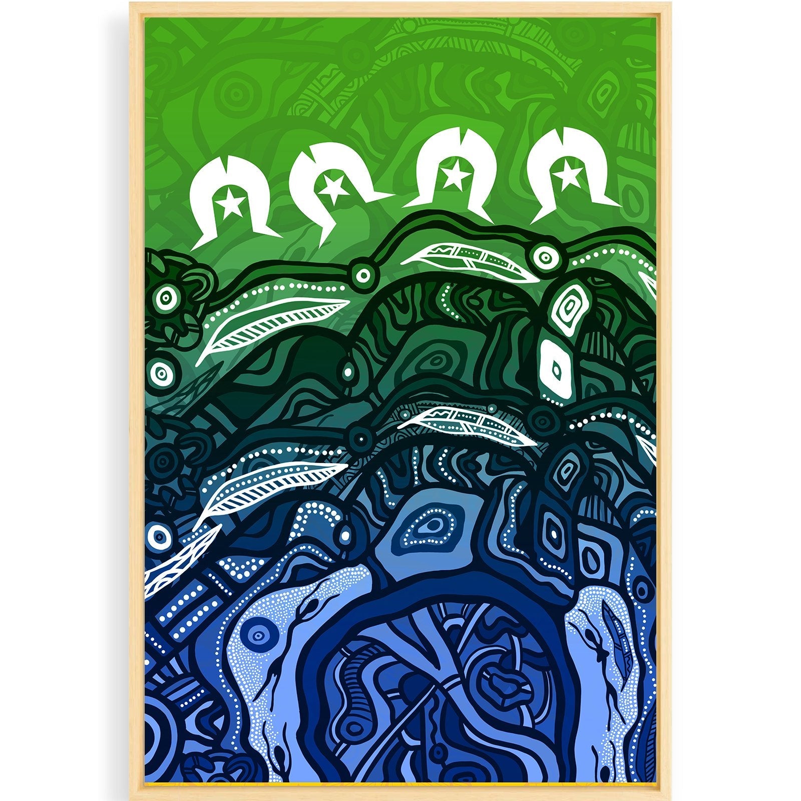 printed-canvas-torres-strait-islanders-blue-ocean