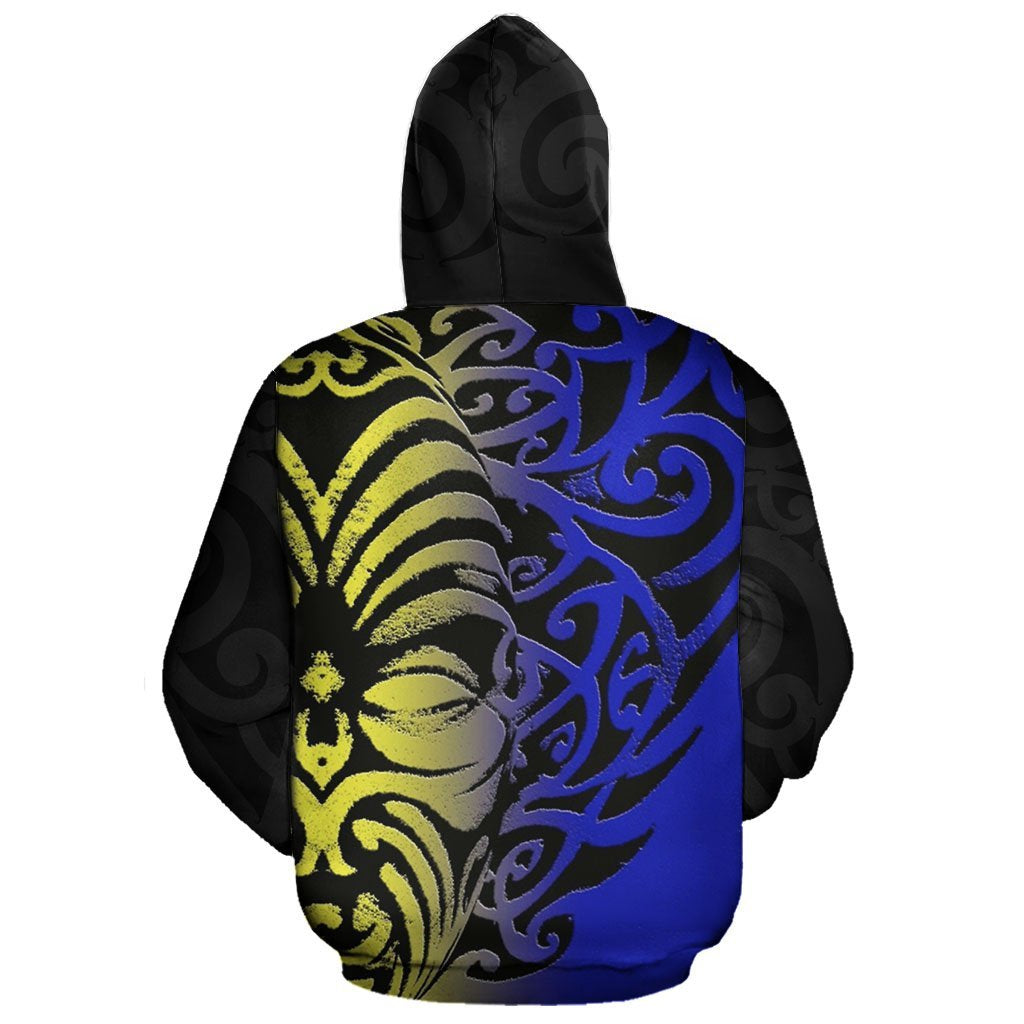 New Zealand Hoodie Koru Moko Maori - Vibe Hoodie Shop