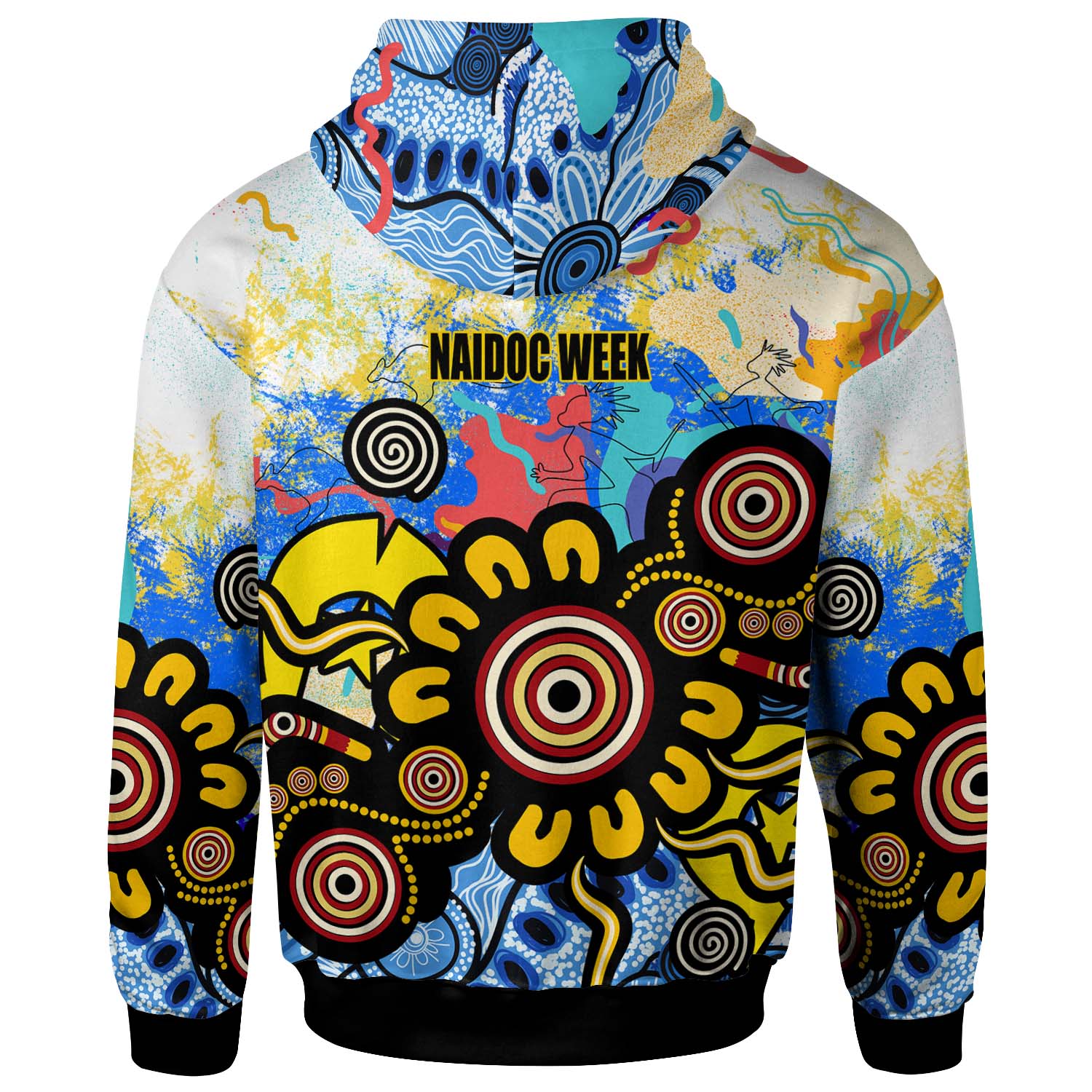 Australia NAIDOC Week 2023 Hoodie - Custom Celebrate Naidoc Aboriginal Inspired Culture with Torres Strait Flag Colour Hoodie - Vibe Hoodie Shop