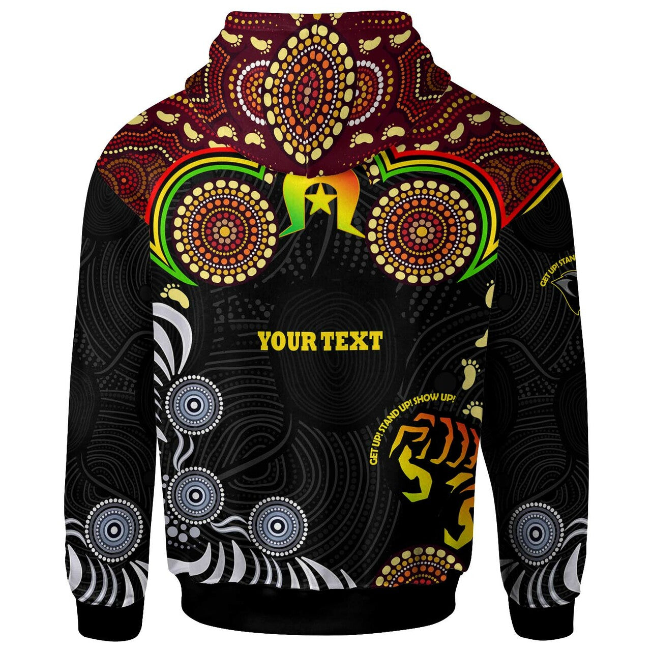 Panthers Rugby NAIDOC Panthers Indigenous and Torres Strait Aboriginal Style Hoodie RLT12 - Vibe Hoodie Shop