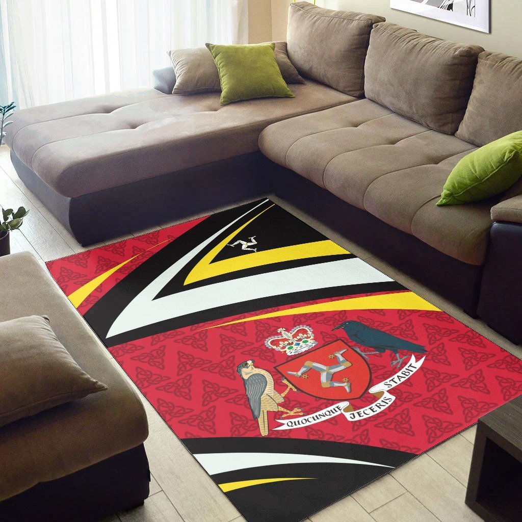 Isle Of Man Celtic Area Rug - Legend of Isle Of Man - Vibe Hoodie Shop