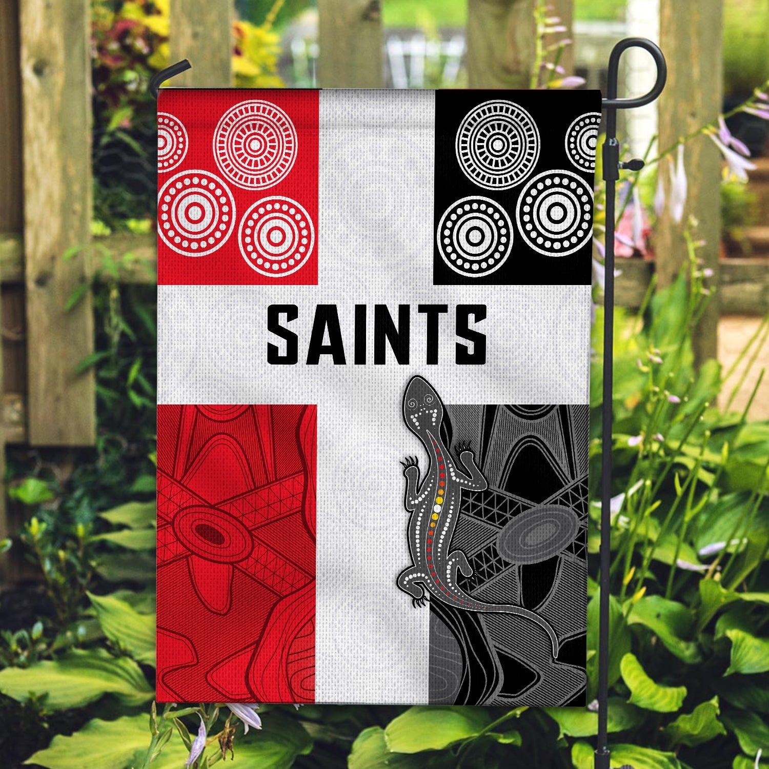 Saints Football Flag St Kilda Indigenous - Vibe Hoodie Shop