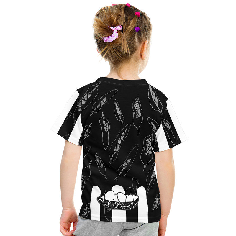 Collingwood Magpies T Shirt Indigenous Guernsey No1 Version LT9 - Vibe Hoodie Shop