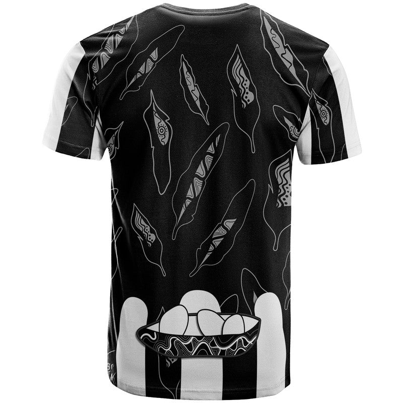 Collingwood Magpies T Shirt Indigenous Guernsey No1 Version LT9 - Vibe Hoodie Shop