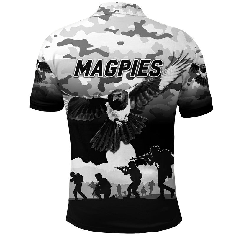 Collingwood Magpies ANZAC Polo Shirt Simple Style - Vibe Hoodie Shop