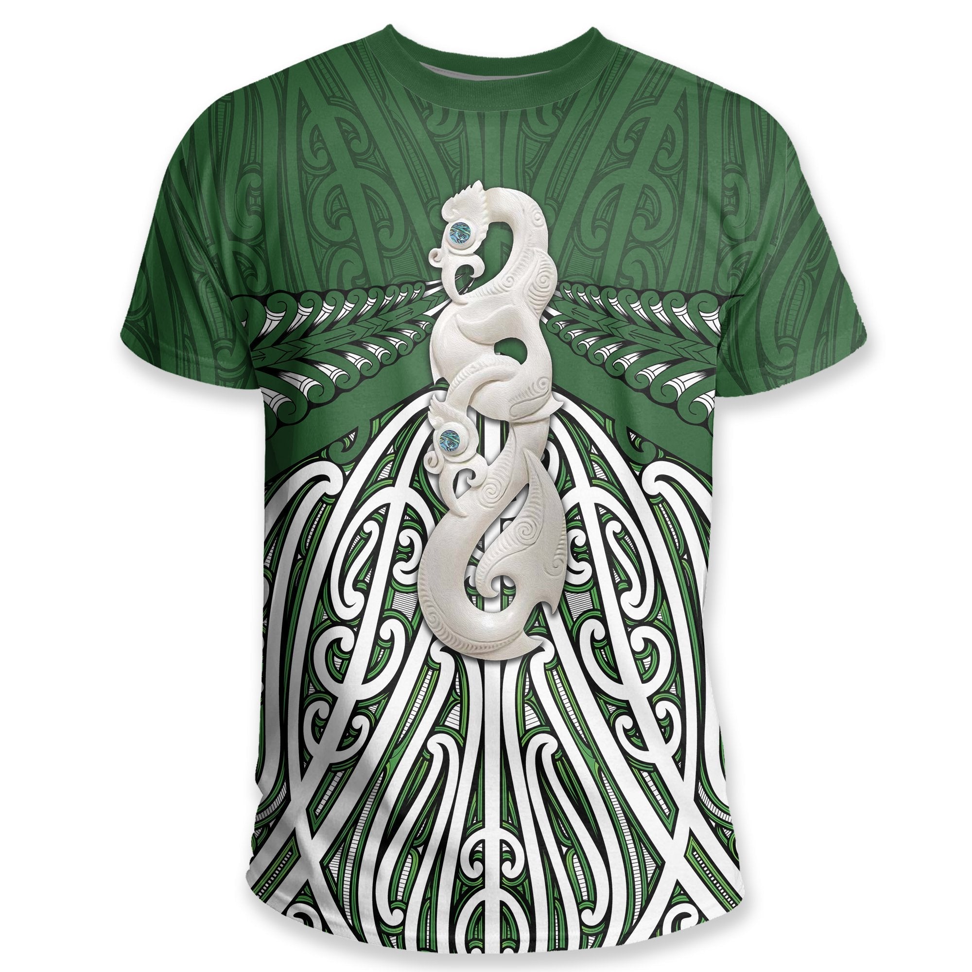 Maori Moko Tattoo T shirt, Manaia Pounamu Shirt - Vibe Hoodie Shop