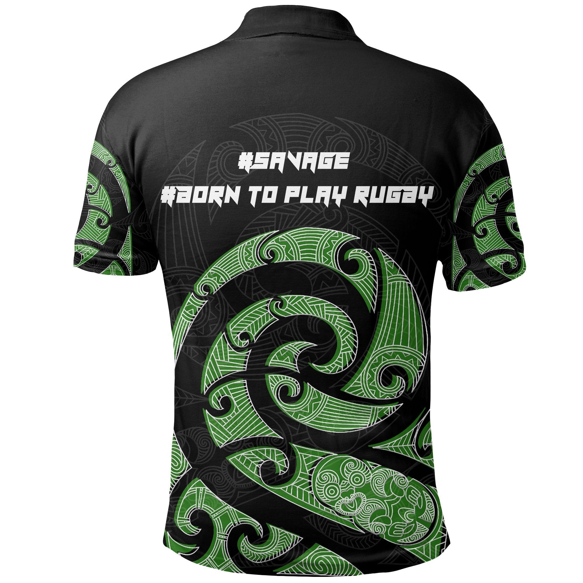 New Zealand Maori Rugby Kirituhi Tattoo Polo Shirt - Vibe Hoodie Shop