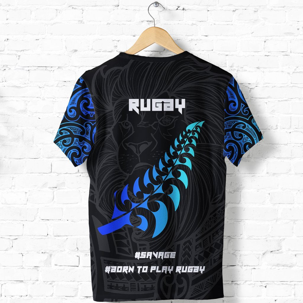 New Zealand Maori Rugby Lion T shirt - Vibe Hoodie Shop