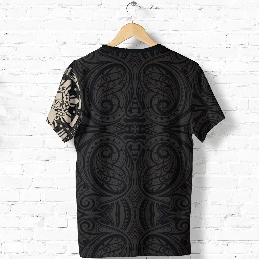 ANZAC New Zealand T shirt, Maori Poppies Tattoo Shirt - Tan - Vibe Hoodie Shop