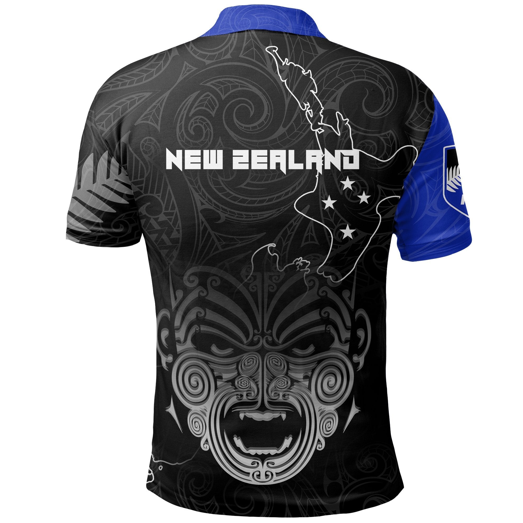 New Zealand Maori Ta Moko Polo - Vibe Hoodie Shop