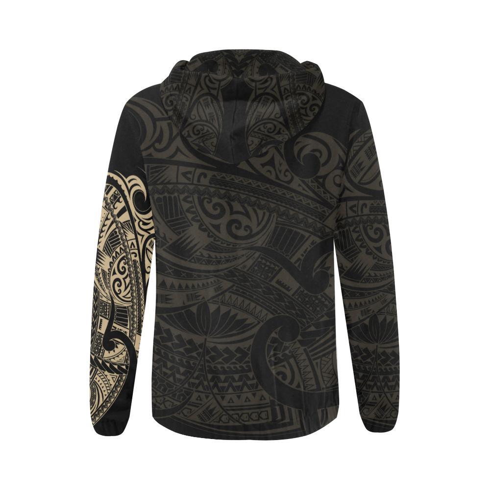 Maori Tattoo Hoodie, New Zealand Zip Up Hoodie - Vibe Hoodie Shop