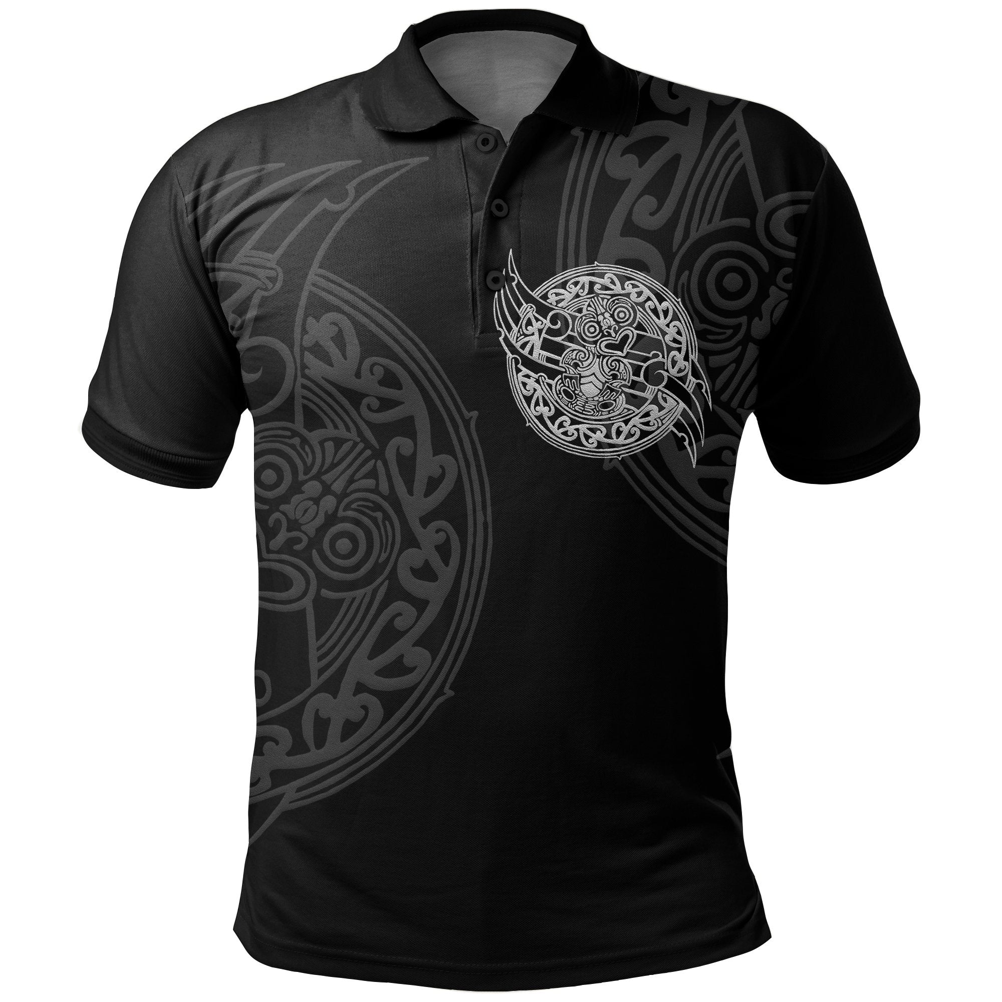 New Zealand Maori Polo Shirt, Maori Tiki Tattoo Golf Shirts - Vibe Hoodie Shop