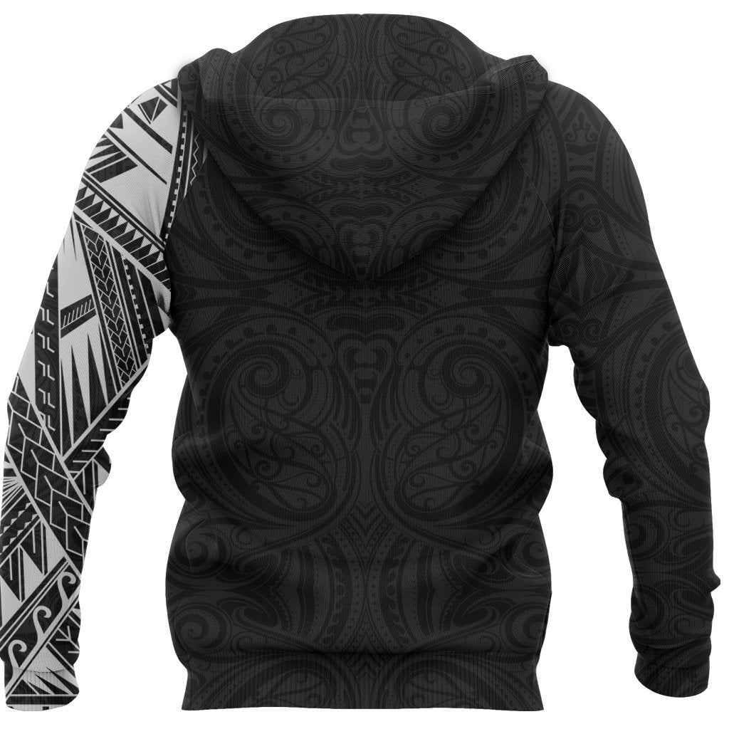 New Zealand Maori Hoodie, Wolf Tattoo Pullover Hoodie - Vibe Hoodie Shop