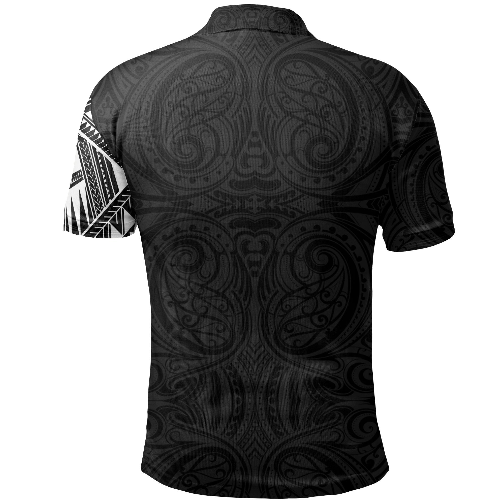 New Zealand Maori Polo Shirt, Wolf Tattoo Golf Shirts - Vibe Hoodie Shop