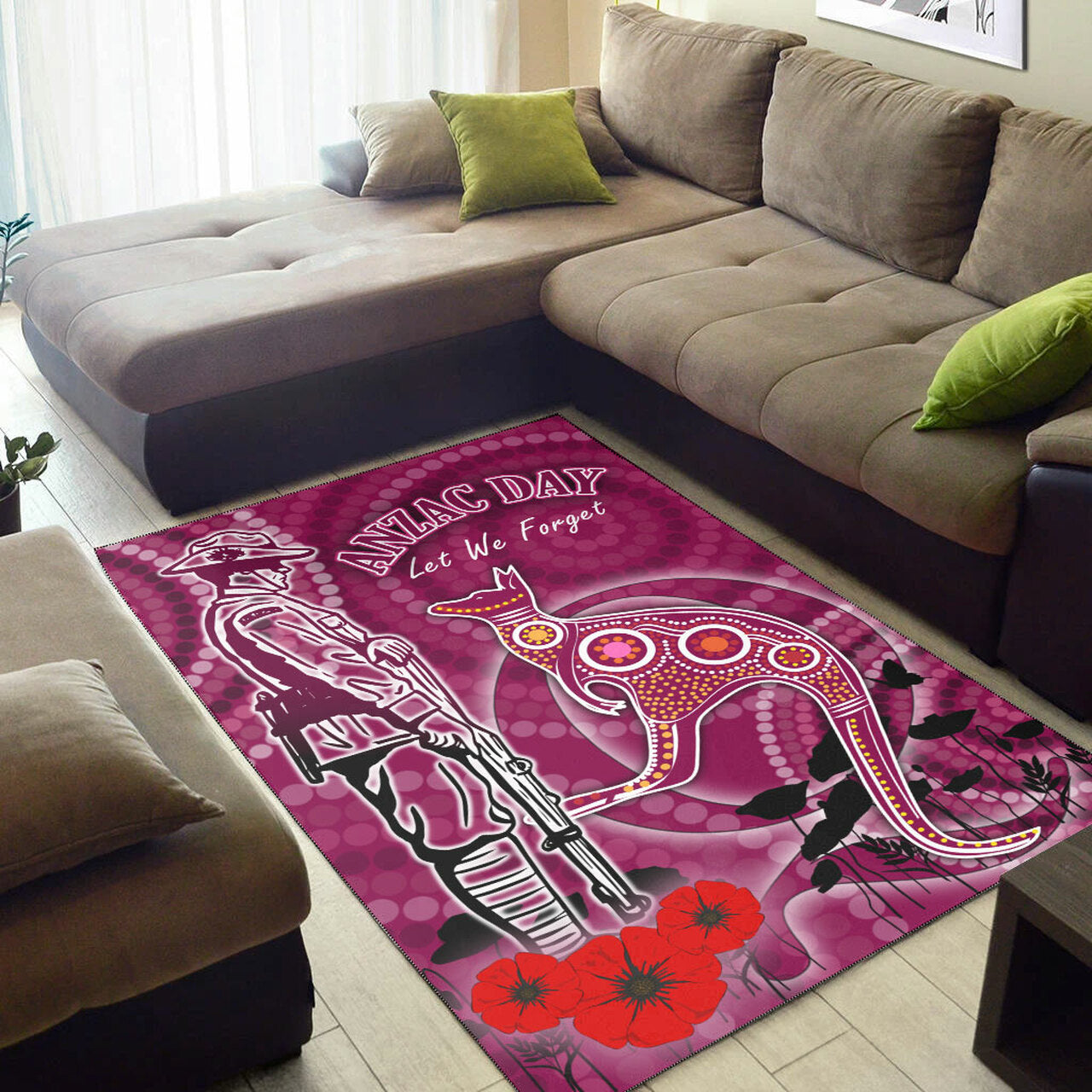 Maroons Rugby Area Rug ANZAC Maroons Rugby Area Rug LT10 - Vibe Hoodie Shop