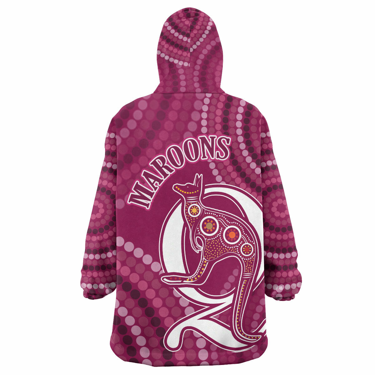 Maroons Rugby Snug Hoodie - Custom Maroons Rugby Wearable Blanket Hoodie RLT14 - Vibe Hoodie Shop