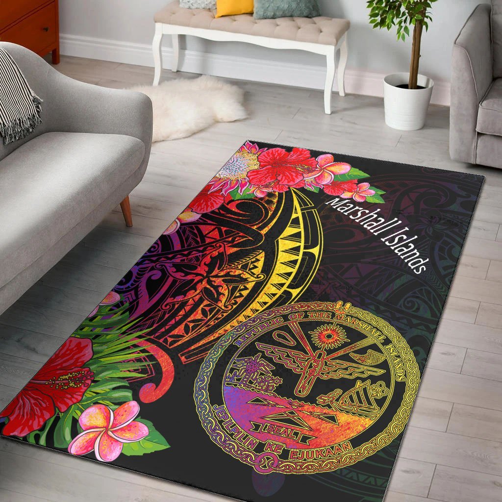 Marshall Islands Area Rug - Tropical Hippie Style - Vibe Hoodie Shop