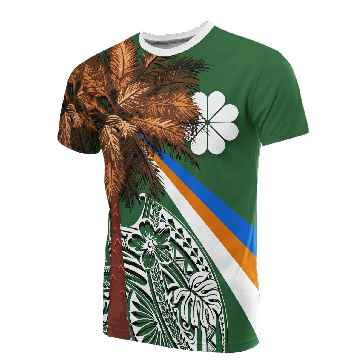 Vibe Hoodie Marshall Islands Polynesian T shirt - Kwajalein Atoll Palm Tree - Vibe Hoodie Shop