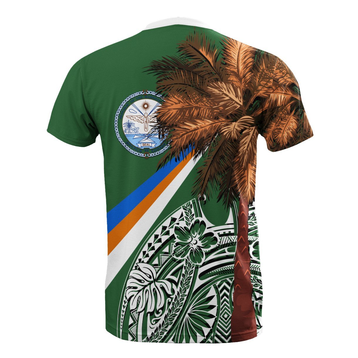 Vibe Hoodie Marshall Islands Polynesian T shirt - Kwajalein Atoll Palm Tree - Vibe Hoodie Shop