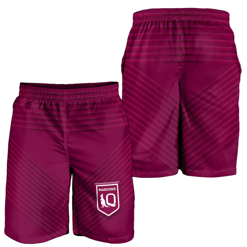 Queensland Maroons Men Short Simple Style - Vibe Hoodie Shop