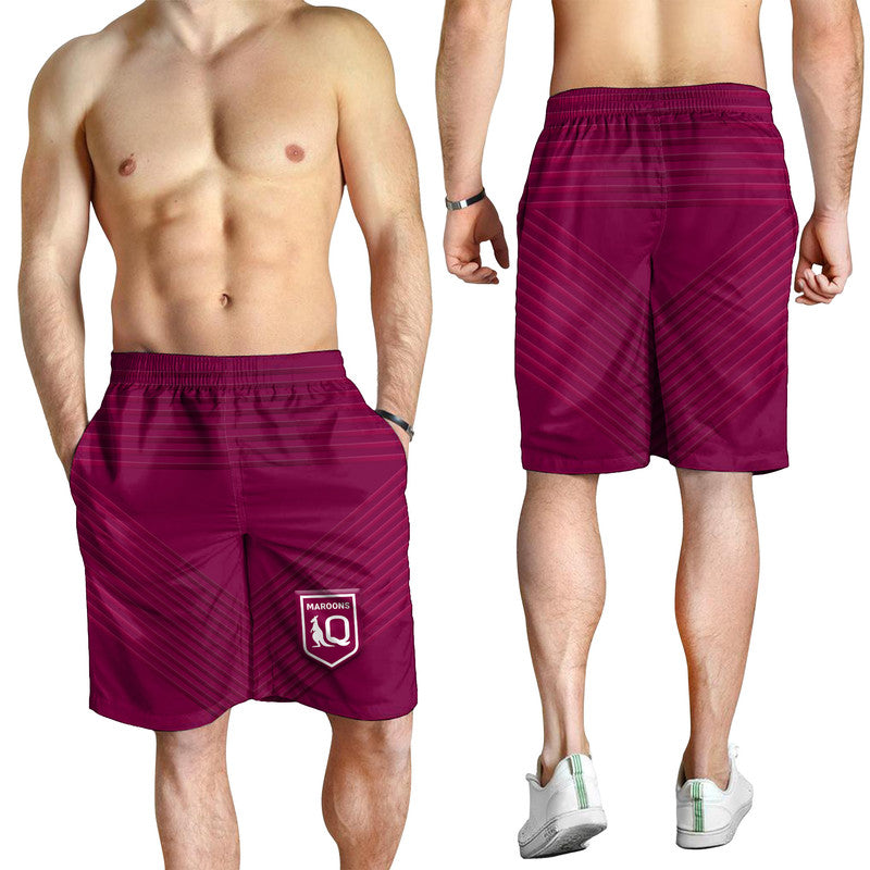 Queensland Maroons Men Short Simple Style - Vibe Hoodie Shop