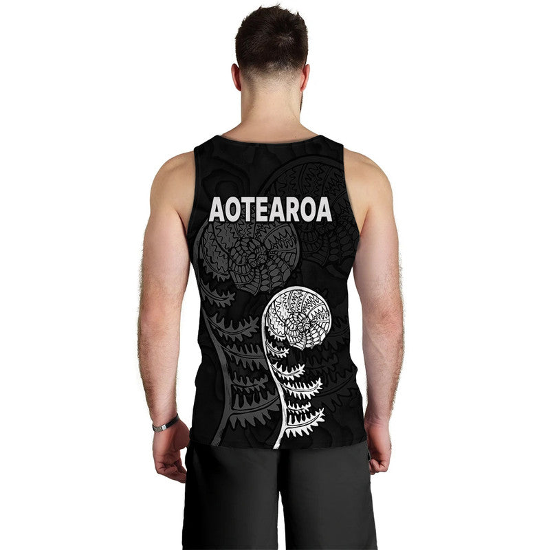 Aotearoa Silver Fern Men Tank Top - Vibe Hoodie Shop