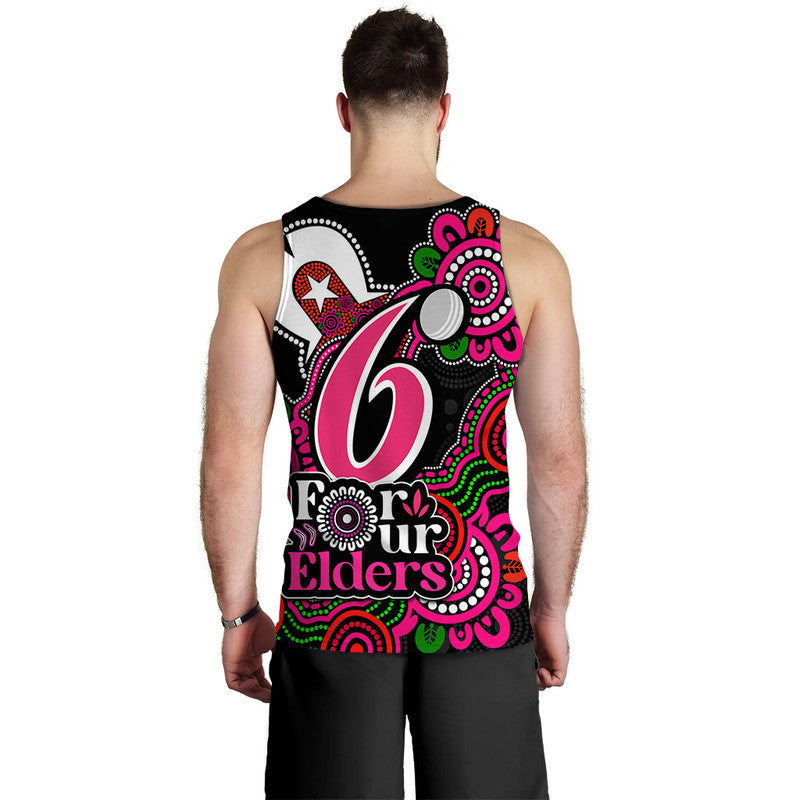 Sydney Sixers Cricket Men Tank Top NAIDOC Torres Strait For Our Elders - Vibe Hoodie Shop