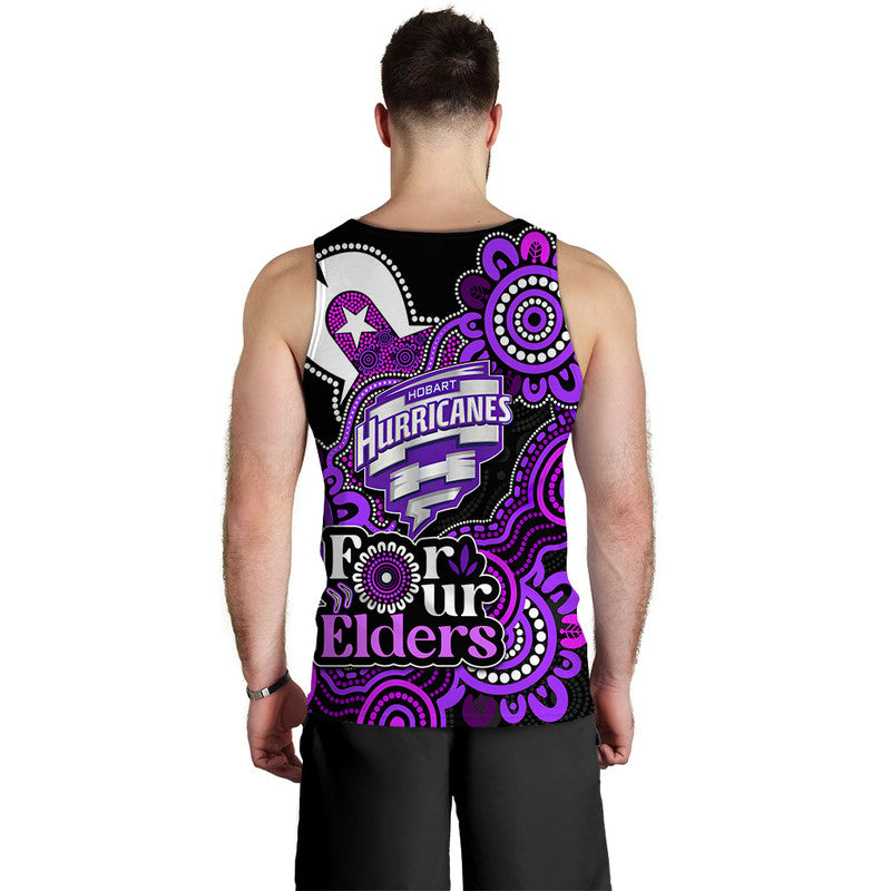 Hobart Hurricanes Cricket Men Tank Top NAIDOC Torres Strait For Our Elders - Vibe Hoodie Shop