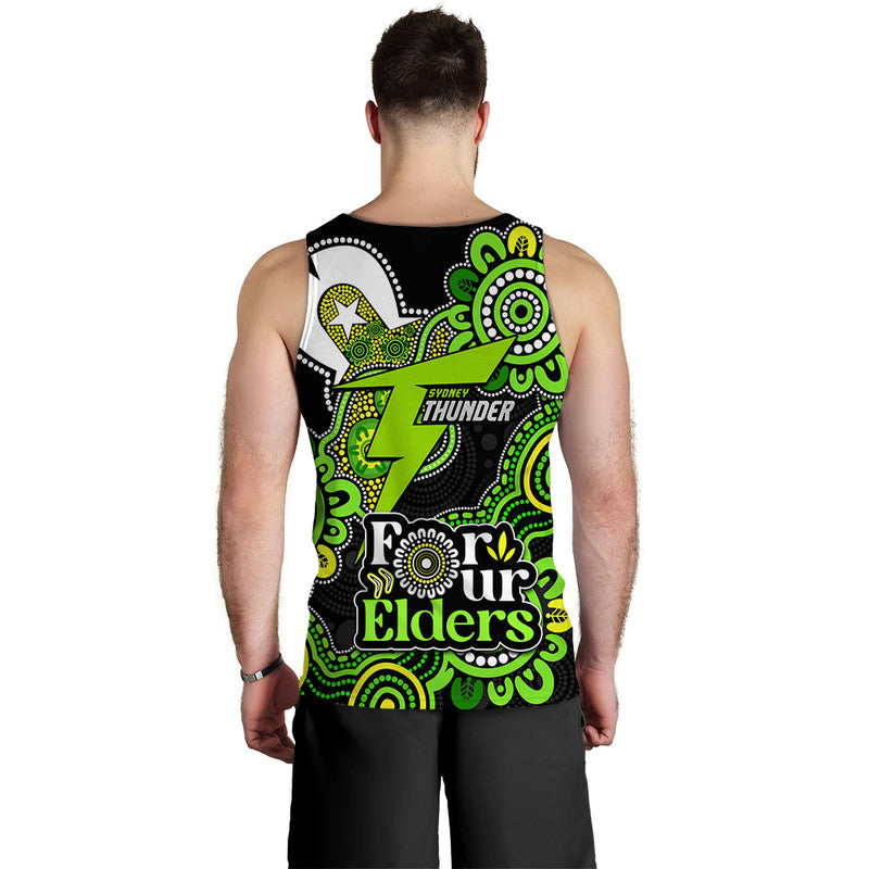 Sydney Thunder Cricket Men Tank Top NAIDOC Torres Strait For Our Elders - Vibe Hoodie Shop