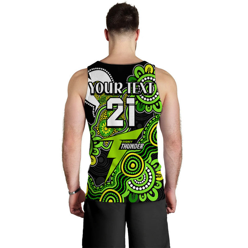 (Custom Personalised) Sydney Thunder Cricket Men Tank Top NAIDOC Torres Strait For Our Elders - Vibe Hoodie Shop