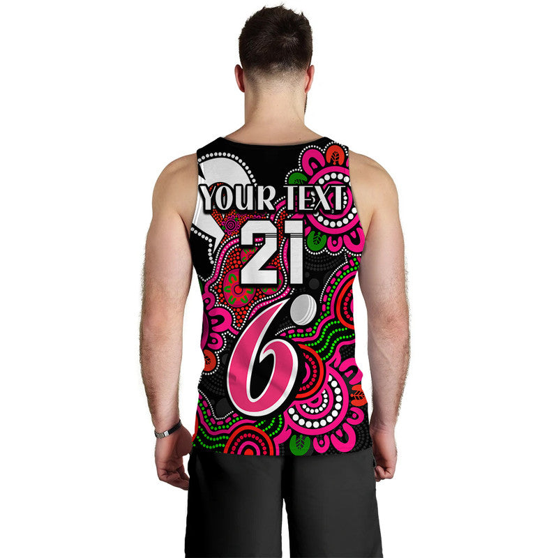 (Custom Personalised) Sydney Sixers Cricket Men Tank Top NAIDOC Torres Strait For Our Elders - Vibe Hoodie Shop