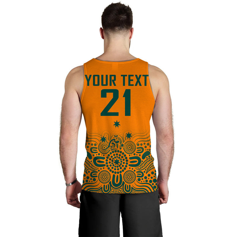 (Custom Personalised) Australia Rugby Wallabies Kangraroos Men Tank Top - Vibe Hoodie Shop