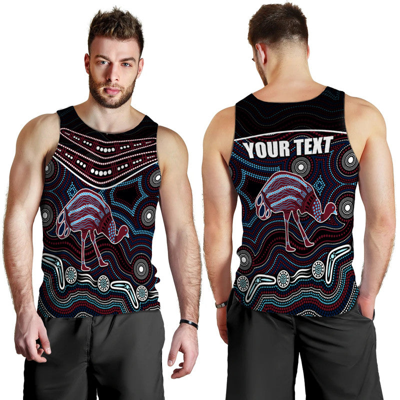 (Custom Personalised) Emu Aboriginal Boomerang Men Tank Top No.4 - Vibe Hoodie Shop