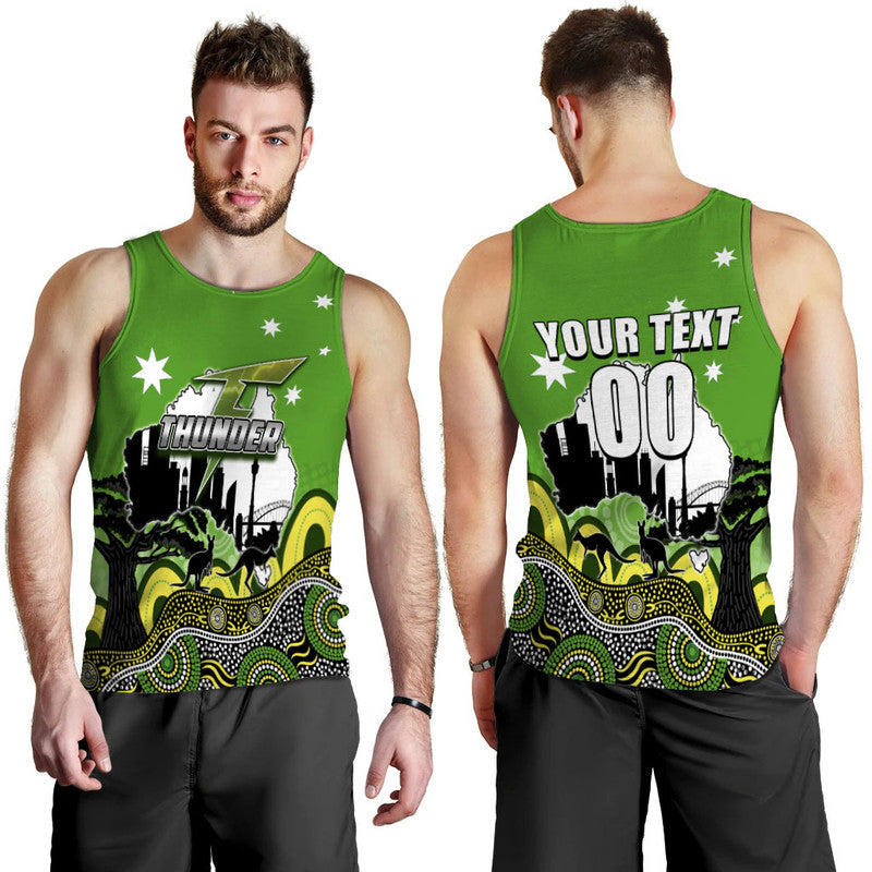 (Custom Personalised And Number) Happy Australia Day- Sydney Thunder Men Tank Top - Vibe Hoodie Shop