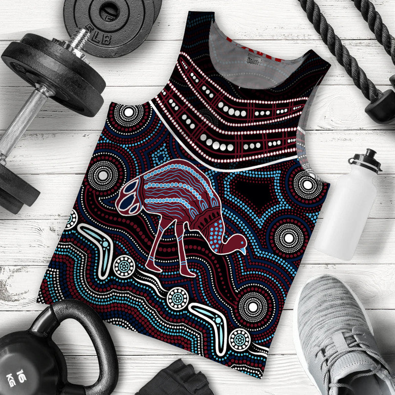 (Custom Personalised) Emu Aboriginal Boomerang Men Tank Top No.4 - Vibe Hoodie Shop
