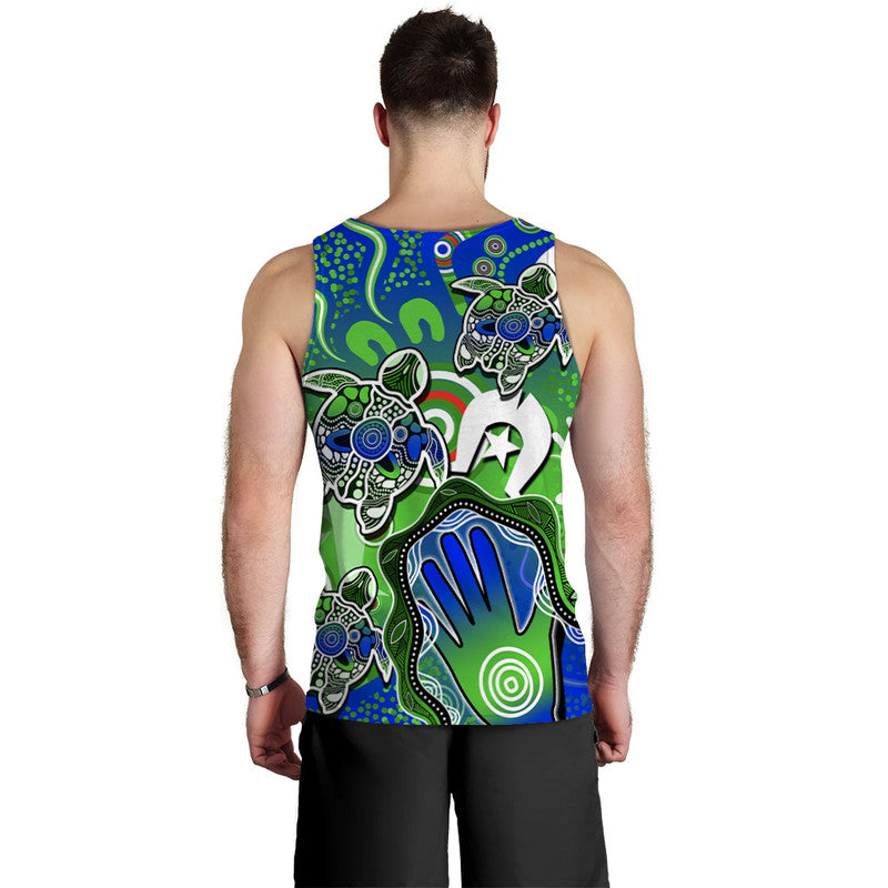 Aboriginal NAIDOC Turtle Men Tank Top Torres Strait Islanders - Vibe Hoodie Shop