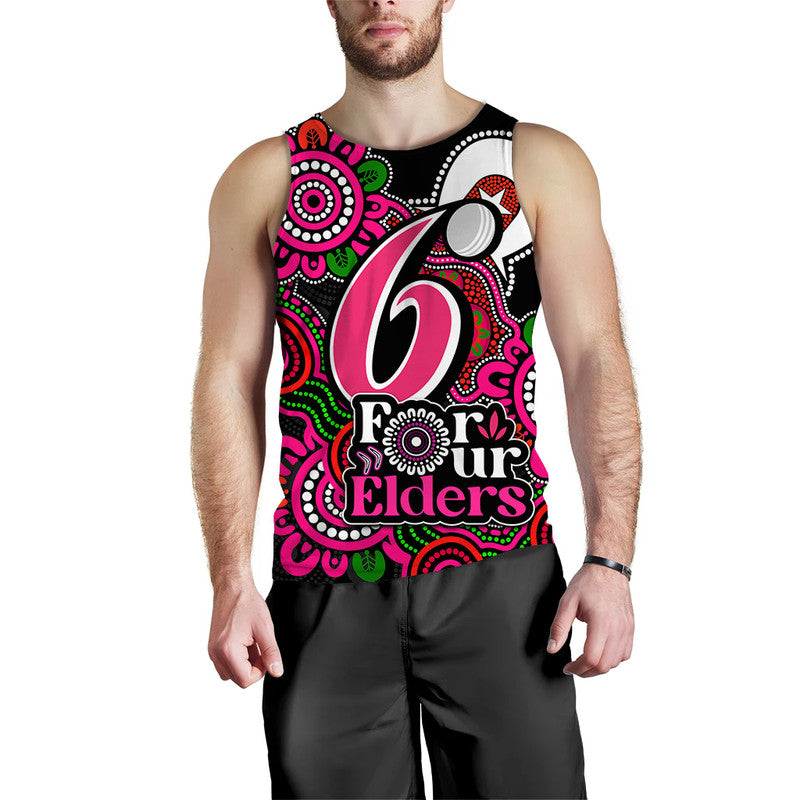 Sydney Sixers Cricket Men Tank Top NAIDOC Torres Strait For Our Elders - Vibe Hoodie Shop