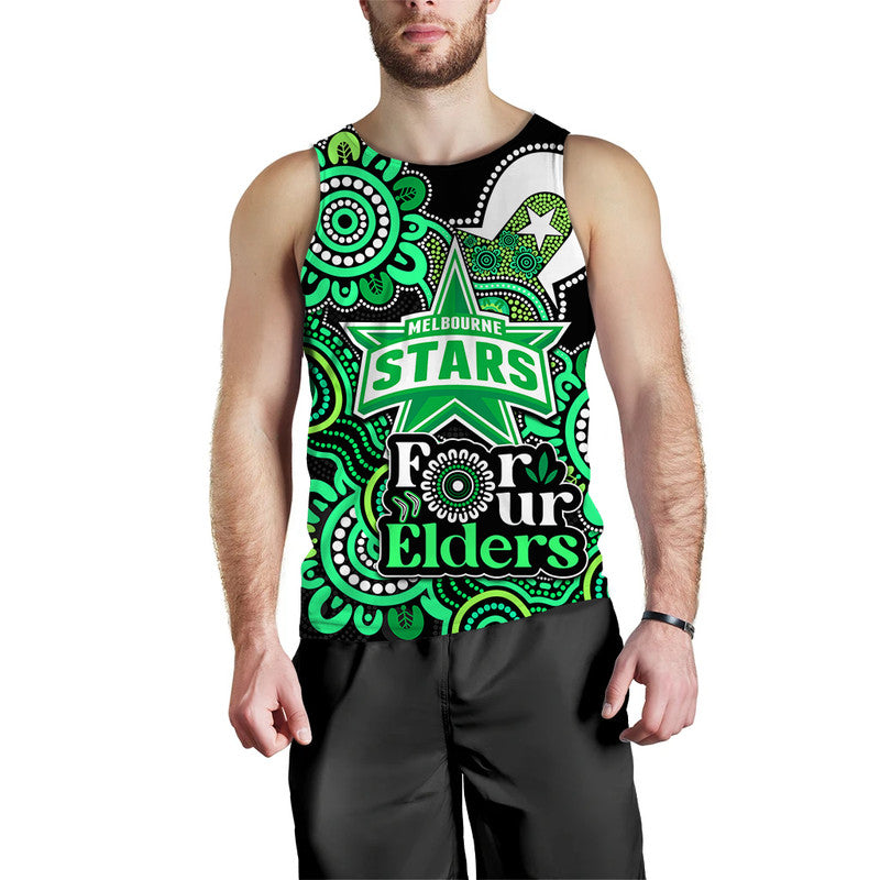 (Custom Personalised) Melbourne Stars Cricket Men Tank Top NAIDOC Torres Strait For Our Elders - Vibe Hoodie Shop