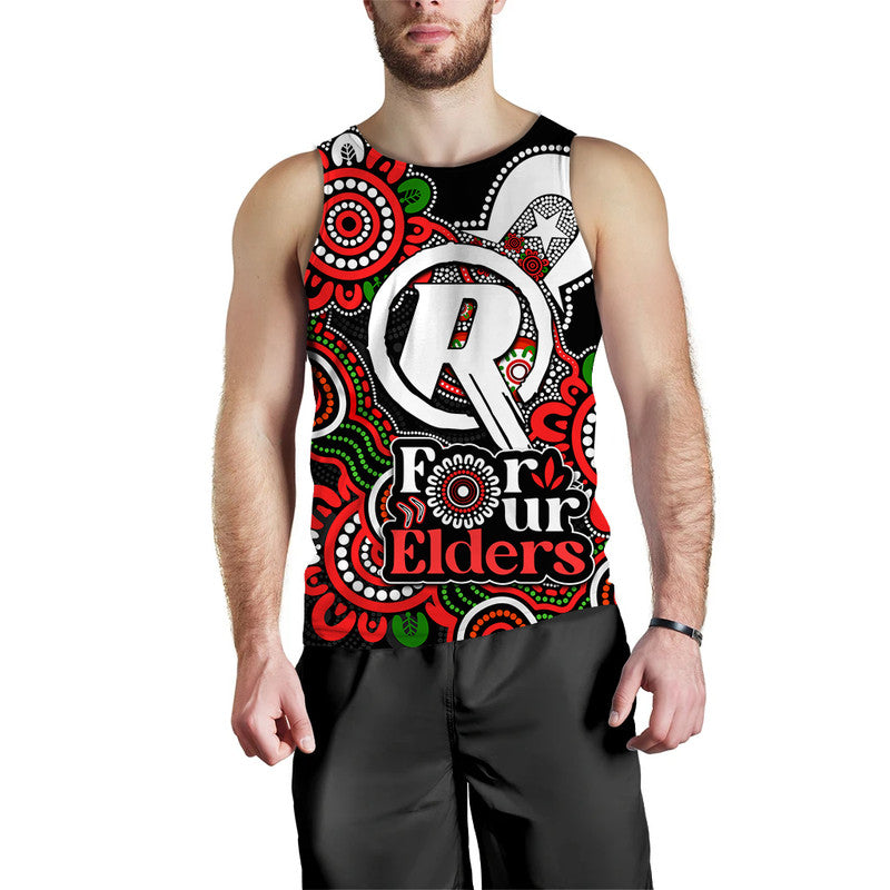 Melbourne Renegades Cricket Men Tank Top NAIDOC Torres Strait For Our Elders - Vibe Hoodie Shop