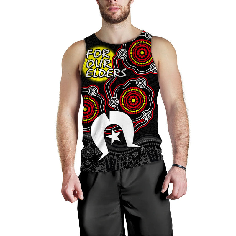 (Custom Personalised) NAIDOC Men Tank Top Aboriginal and Torres Strait Islander - Vibe Hoodie Shop