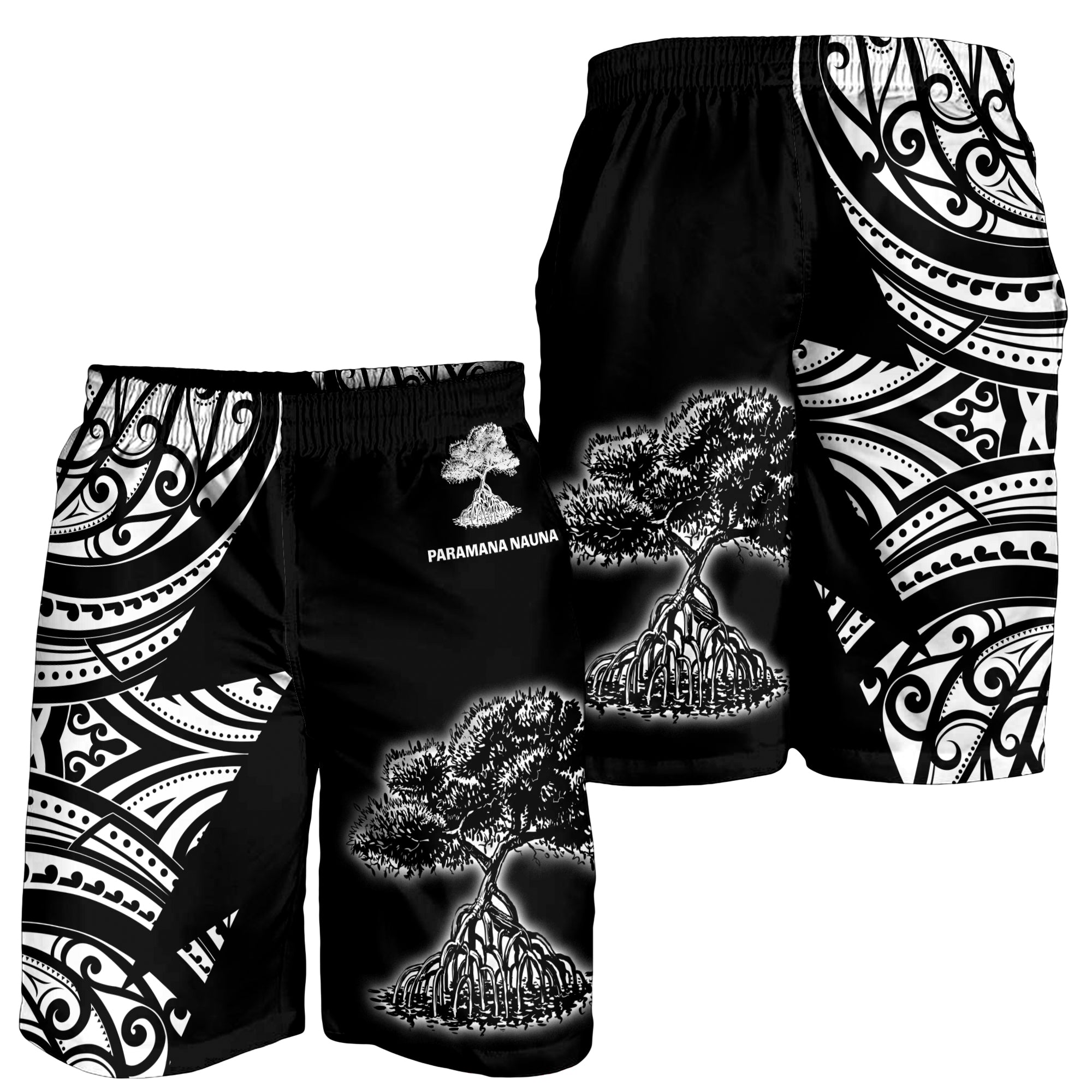 Paramana Nauna Men Shorts Aotearoa Maori Style - Vibe Hoodie Shop