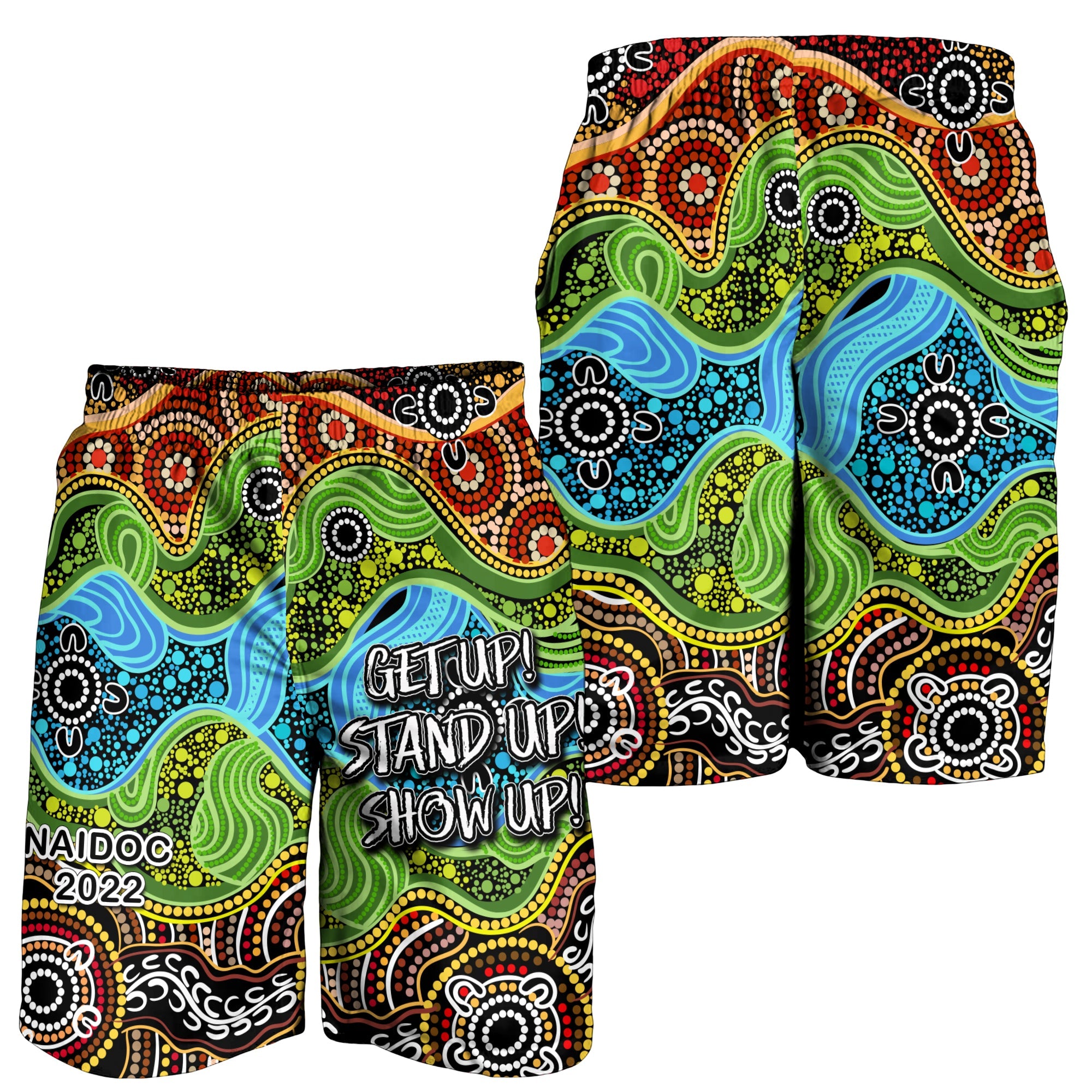 NAIDOC Week 2022 Men Short Indigenous Style - Vibe Hoodie Shop