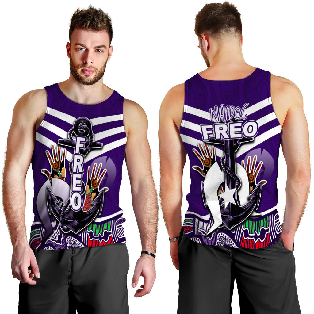 NAIDOC Fremantle Men's Tank Top Freo Torres Strait Islanders - Vibe Hoodie Shop