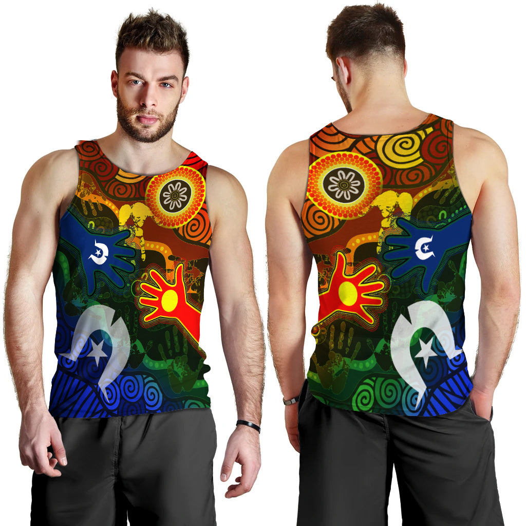 Aboriginal and Torres Strait Islander Peoples Men Tank Top - - Vibe Hoodie Shop