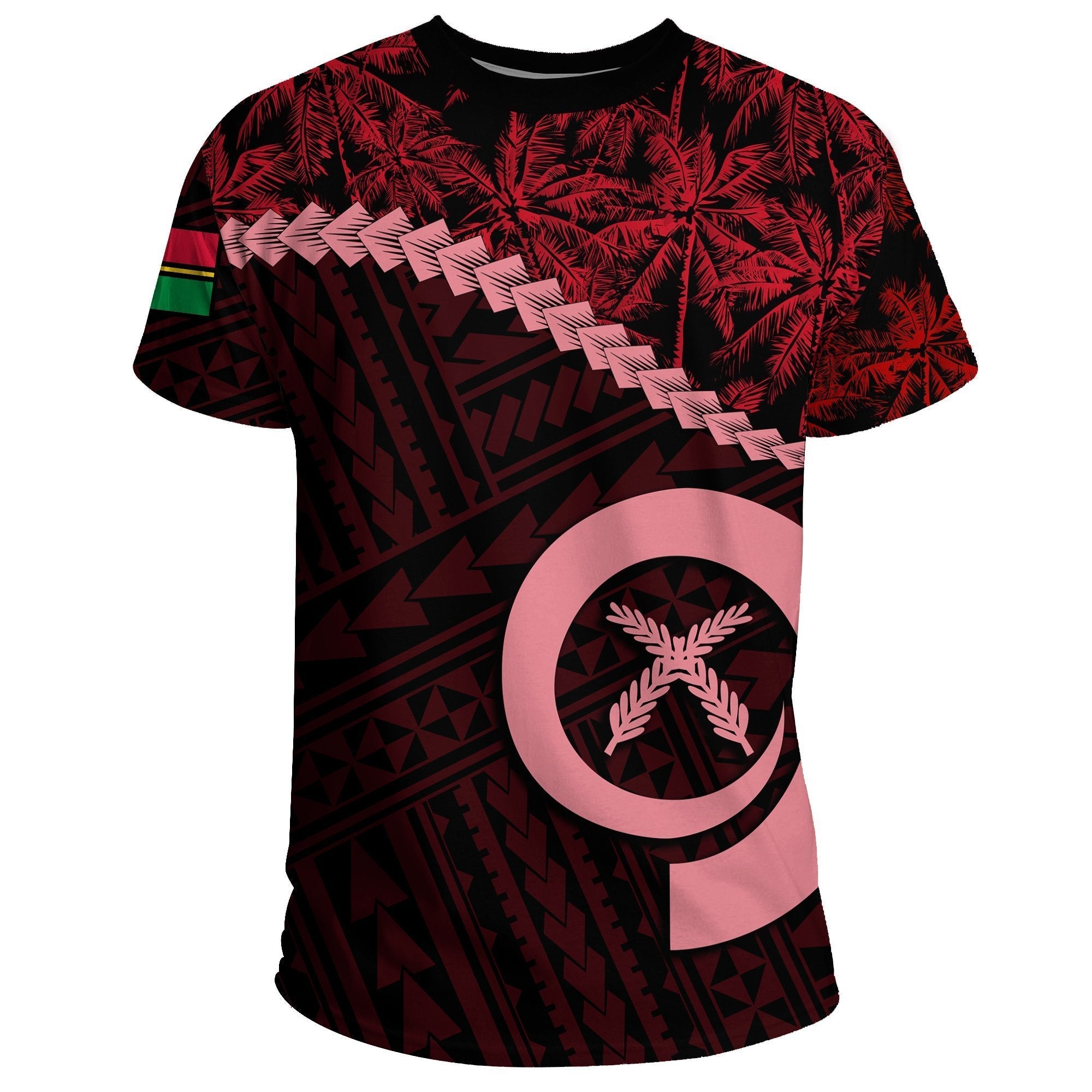 Vanuatu T shirt Red Coconut No - Vibe Hoodie Shop